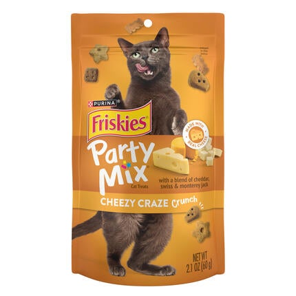 פריסקיז PARTY MIX חטיף לחתול צ'יזי קרייזי קראנץ'_12528489_50000578238 - עותק